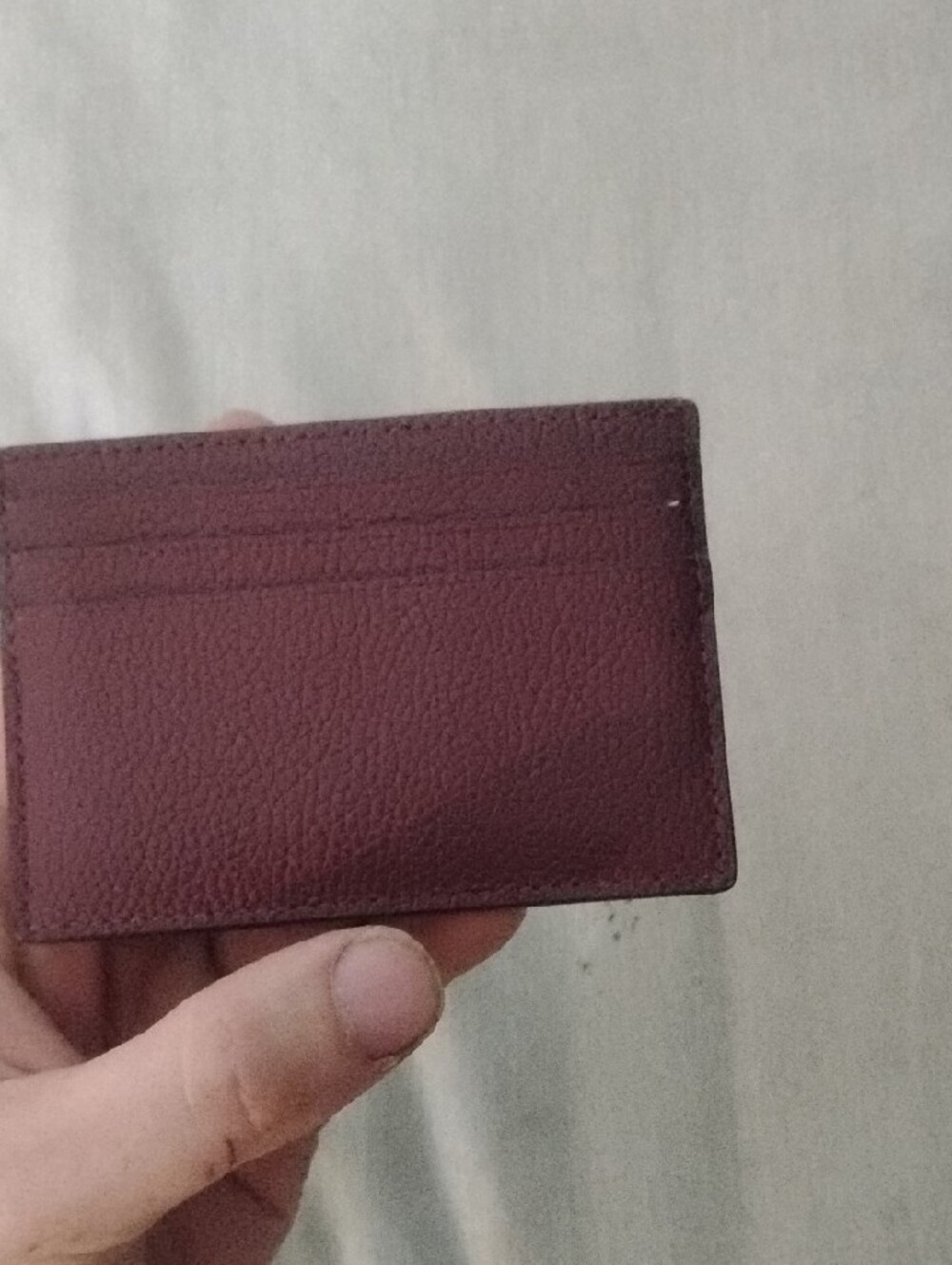 kate spade Pebbled Card Holder in Burgundy - Picture 3 of 8